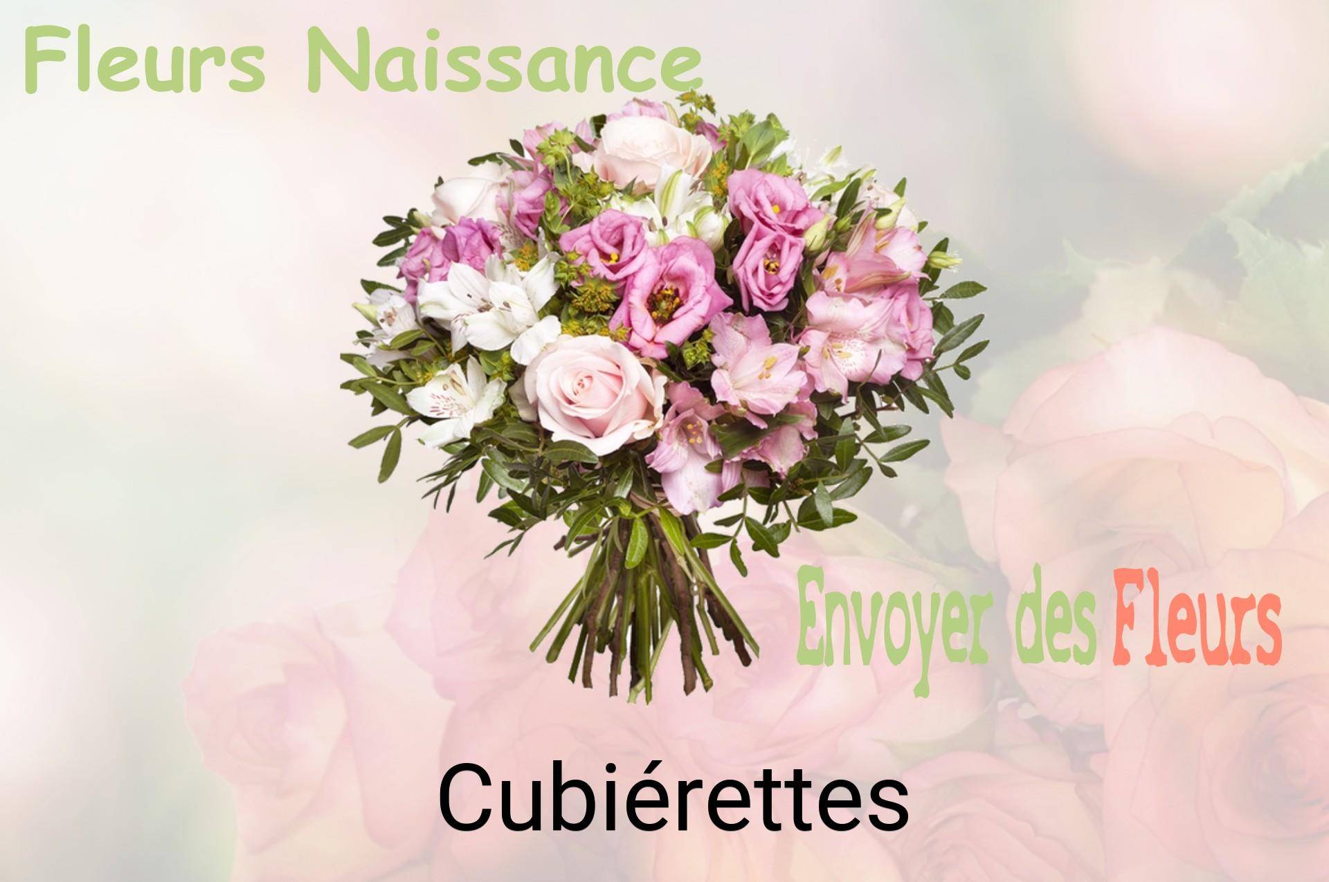Bouquet de fleurs de naissance livré à Cubiérettes